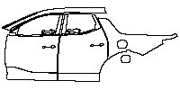 Hyundai Santa Cruz Exterior 2023 - (left) Door+Rear Fender+Side Skirt