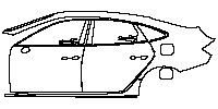 (left) Door+Rear Fender+Side Skirt