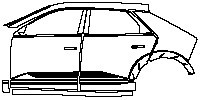 Hyundai IONIQ 5 (US) Exterior 2021 - (left) Door+Side Skirt+Rear Fender