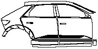 Hyundai IONIQ 5 (US) Exterior 2021 - (right) Door+Side Skirt+Rear Fender