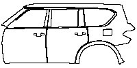 Infiniti QX80 Exterior 2015 - (left) Door+Rear Fender