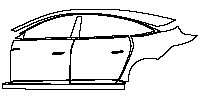 (left)Door+Side Skirt+Rear Fender