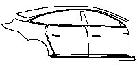 (right)Door+Side Skirt+Rear Fender