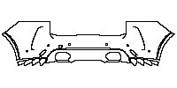 Jaguar F-Pace SVR 2018 - Rear Bumper