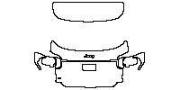 JEEP Avenger Exterior 2024 - Trunk Lid (with ''JEEP'' , ''e'' emblems)