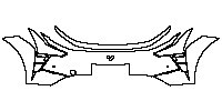 Ji Yue 01 Exterior 2024 - Bumper+Headlamp (with License plate cutout , with 2 PDC)