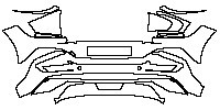 KIA EV6 GT-Line 2021 - Rear Bumper (with license trim, suitable for Europe model)