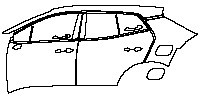 (left) Door+Rear Fender+Side Skirt