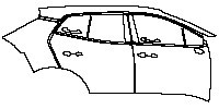 (right) Door+Rear Fender+Side Skirt