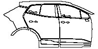 (right)Door+Side Skirt+Rear Fender
