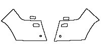 LastCut Toyota Landcruiser 300 Series GR Chopped Creative Convers 2024 - Front bumper side pieces