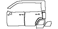 LastCut Toyota Landcruiser 300 Series GR Chopped Creative Convers 2024 - (left) Door+Rear Fender
