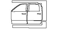 (left) Door+Side Skirt+Rear Fender