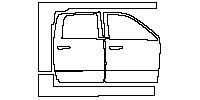 (right) Door+Side Skirt+Rear Fender