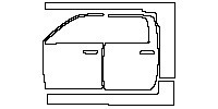 (left) Door+Side Skirt+Rear Fender