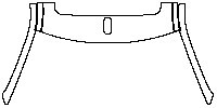 Lincoln Navigator Exterior 2018 - A Pillar+Roof (front) (with antenna hole, with sunroof.)