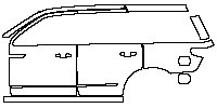 (left)Door+Side Skirt+Rear Fender