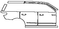 (right)Door+Side Skirt+Rear Fender