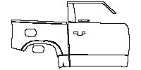 Land Rover Defender 90 2020 - (right) Door+Rear Fender