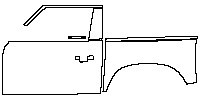 Land Rover Defender 90 2020 - (left) Door+Rear Fender (with Explorer Package)