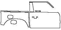 Land Rover Defender 90 2020 - (right) Door+Rear Fender (with Explorer Package)