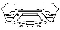 Land Rover Range Rover Evoque 5 Doors 2012 - Rear Bumper