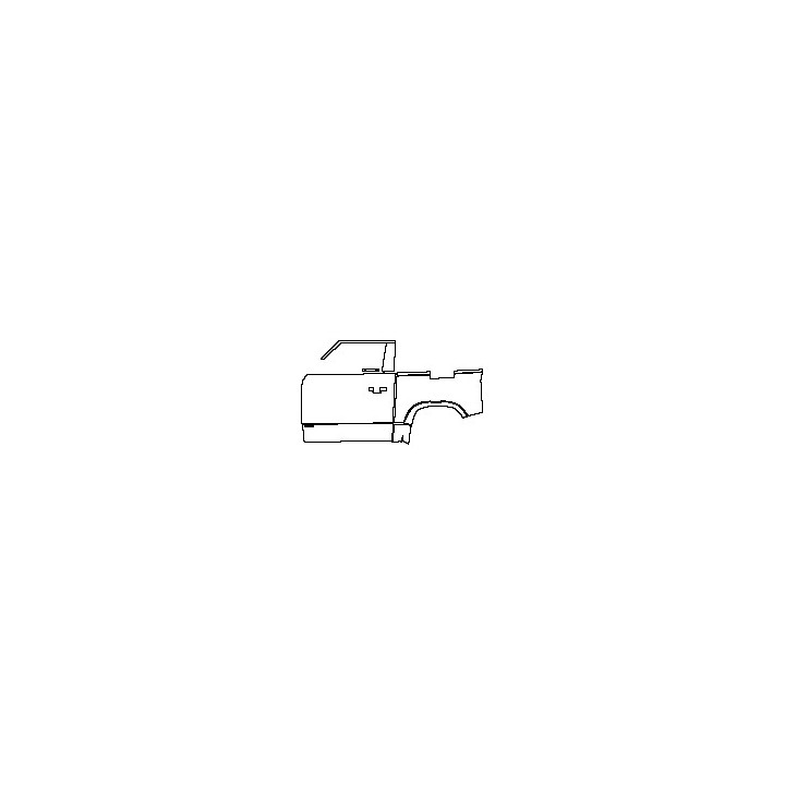 Land Rover Defender 90 2020 - (left) Door+Side Skirt+Rear Fender (with Deployable Roof Ladder on rear fender, with ''DEFENDERX''