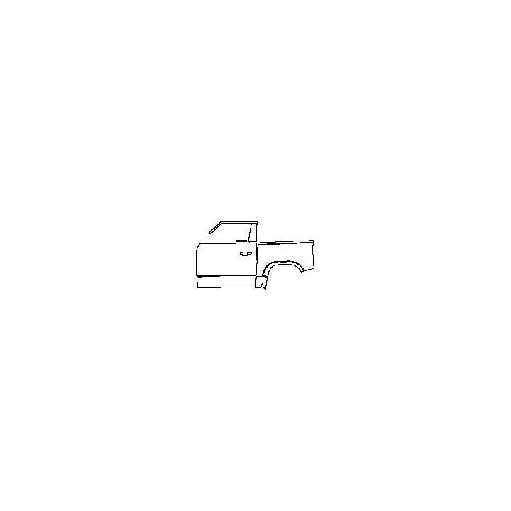 Land Rover Defender 90 2020 - (left) Door+Side Skirt+Rear Fender (with ''V8'' emblem on side skirt)