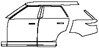 Land Rover Range Rover Sport SV Edition One 2024 - (left) Door+Side Skirt+Rear Fender
