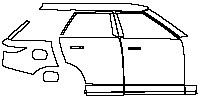 Land Rover Range Rover Sport SV Edition One 2024 - (right) Door+Side Skirt+Rear Fender