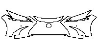 Lexus ES Exterior 2013 - Bumper+Headlamp (without tow hook)