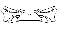 Lexus ES Exterior 2013 - Bumper+Headlamp (with tow hook)