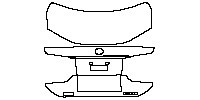 Lexus RC Base 2015 - Trunk Lid (With “LEXUS”“RC300”wordmark,without spoiler)