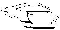 Lexus RCF Exterior 2020 - (right) Door+Rear Fender+Side Skirt (with carbon package)