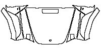 Mercedes-Benz G Class G500 2013 - Hood+Fender (with V8 emblem on fender)