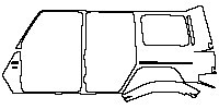 Mercedes-Benz G Class G500 2013 - (left) Rear Fender (one-piece, with ''V8'' emblem)
