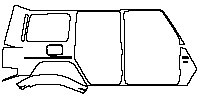 Mercedes-Benz G Class G500 2013 - (right) Rear Fender (one-piece, with ''V8'' emblem)