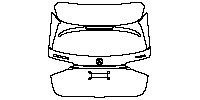 Mercedes-Benz GLE GLE SUV 2020 - Trunk Lid (with GLE 4## and 4MATIC emblems)