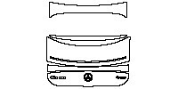 Mercedes-Benz EQS Exterior 2023 - Trunk Lid (with spoiler, with ''EQS580'' ''4Matic'' model emblem)