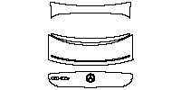 Mercedes-Benz EQS Exterior 2023 - Trunk Lid (with Spoiler,with ''EQS 450+'' emblem)
