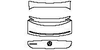 Mercedes-Benz EQS Exterior 2023 - Trunk Lid (with Spoiler,with ''AMG'' emblem)