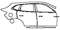 (right) Door+Side Skirt+Rear Fender
