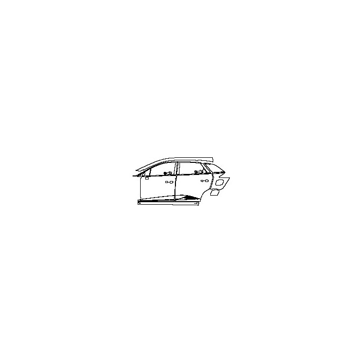 MG MG4 Electric Exterior 2023 - (left) Door+Side Skirt+Rear Fender