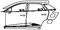 MG MG4 Electric Exterior 2023 - (left) Door+Side Skirt+Rear Fender
