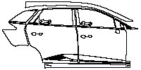 MG MG4 Electric Exterior 2023 - (right) Door+Side Skirt+Rear Fender