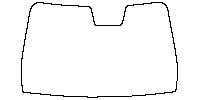 MG MG4 Electric Window 2023 - Windshield (with mirror and dotted area cutout)