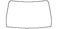 MG MG4 Electric Window 2023 - Windshield (without mirror and dotted area cutout)
