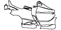 McLaren 765LT Spider 2020 - (right) Door+Side Skirt+Rear Fender