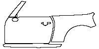 (left)Door+Side Skirt+Rear Fender