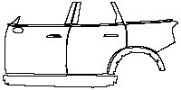 (left) Door+Side Skirt+Rear Fender
